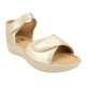 thumbnail image 3 of Sandalia New Walk Texturas Velcro Dorada, 3 of 6