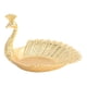 thumbnail image 5 of Bandeja De Servicio Metal Pavo Real Dorado Plato De Fruta Mesa Centro De Mesa Decoración Del Hogar, 5 of 5