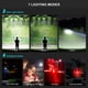 thumbnail image 4 of Linterna recargable 200000 Luhombress 2 Pack Linterna LED súper brillante Linterna potente recargable por USB de alta Luhombres con 7 modos Zoomable Linterna impermeable más brillante Campi de emergen, 4 of 6