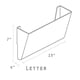 thumbnail image 3 of Organizador de archivos Storex, bolsillo de pared tamaño carta, paquete de 6 unidades, transparente, 3 of 6