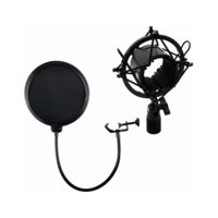 Kit Estudio Studio Microfono Usb Antipop Soporte Atril Philco