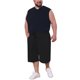 thumbnail image 2 of INSPIRE CHIC Pantalones Cortos Atléticos Transpirables para Hombre de Gran Tamaño con Cintura Elástica y Bolsillos con Cremallera para Regreso a Clases 4XL Negro, 2 of 5