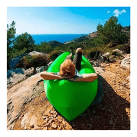 Genérico - Sofá Inflable Portátil Tumbona Banano Camping Aire Libre Verde