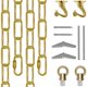 thumbnail image 1 of Cadena Colgante Omytie 4,5 m Acabado en Latón – Kit con Ganchos, 1 of 6