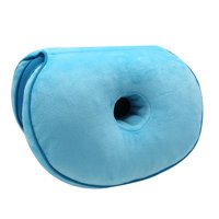 Bothyi - Cojín De Asiento De Espuma Viscoelástica, Anillo De Donut, Almohada Para Aliviar El Dolor, Soporte Para La Espalda, Para El Hogar, Azul