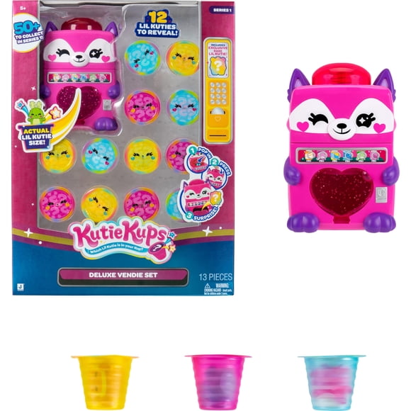 Juguete Kutie Kups Máquina expendedora Foxy de 4" con 12 Kups