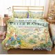 thumbnail image 1 of Peter the Rabbit Duvet Cover Pillowcase Bedding Set Gift 3-Piece Bedding Set (1 Duvet Cover + 2 Pillow Shams), 1 of 5
