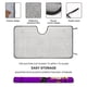 thumbnail image 2 of Penny Parasol para Parabrisas Delantero Protector Plegable, Visera Solar para Auto Bloquea Rayos UV Mantiene tu Vehículo Fresco 130cm*70cm, 2 of 6