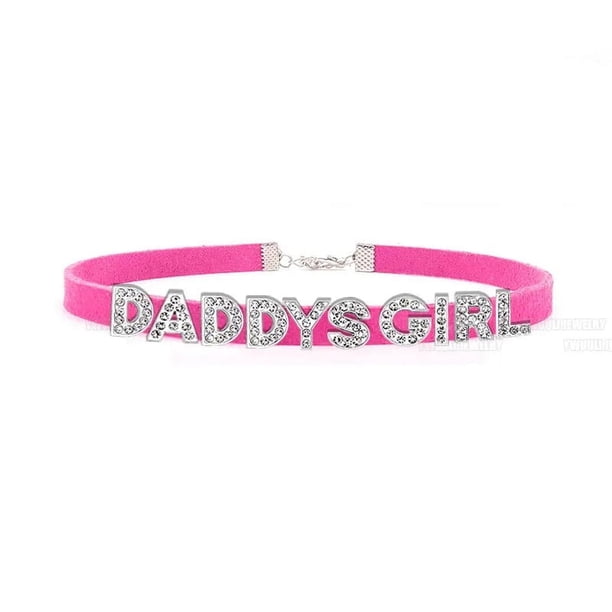 Hot Sexy Rose Red Suede Leather Collar Rhinestone Letters Choker Harajuku DIY Customized Necklaces Lovers BDSM Cosplay Jewelry