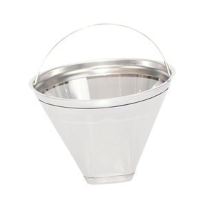 Magideal - Filtro De Café Permanente, Filtro De Cono De Café De Acero Inoxidable 304, Filtro Para Máquina De Café Doméstico, Pieza De Repuesto, Filtro De Cono De Diámetro 105 Mm