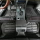 thumbnail image 2 of Set alfombras pisos tapetes auto universal tipo bandeja impermeables, 2 of 3