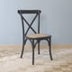 thumbnail image 1 of Silla Comedor Madera Negra Rattan Apilables Crossback Venhoouse, 1 of 8