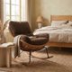 thumbnail image 5 of Sillon Mecedor Silla Mecedora Sitial Moderna Base Rattan Xl Marrón, 5 of 8