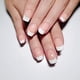 thumbnail image 3 of 500 uñas postizas cortas blancas, acrílicas francesas, para decorar uñas en casa, 10 tamaños, forma de media luna…, 3 of 8