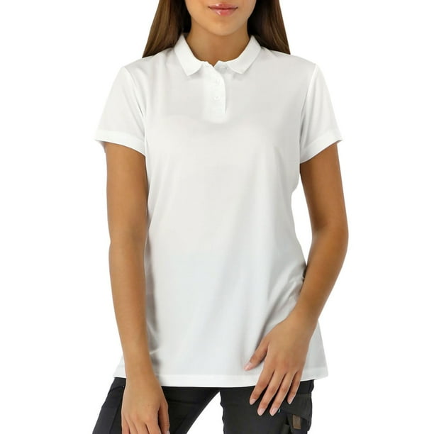 Polera Cooldry Quebec Manga Corta Mujer Blanco