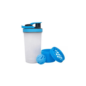 Genérico - Shaker 2 En 1: Botella Mezclador Batidos Proteína 700Ml Gym
