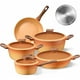thumbnail image 1 of Bateria Cocina Antiadherente Ceramica 9 Pcs Naranja, 1 of 3
