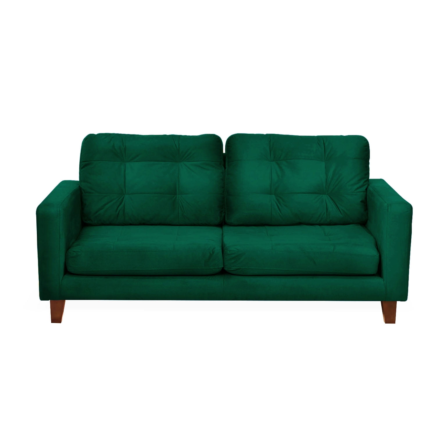 Latam Home - Sofá Nápoles 3c Tela Velvet Verde