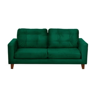 Latam Home - Sofá Nápoles 3C Tela Velvet Verde