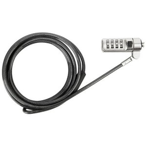 Candado Con Cable Targus Defcon™ Con Combinación Serializada – Traba Trapezoidal