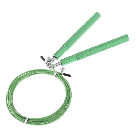 Verde ajustable del equipo de la aptitud de la cuerda de la manija de madera de la cuerda de salto que salta
