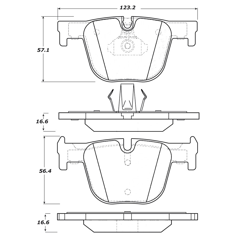 Pastillas Freno Para Auto Pqpro 500.16100