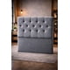 thumbnail image 1 of Respaldo Moderno Cama 1.5 Plaza Capitone Felpa Color Gris, 1 of 3