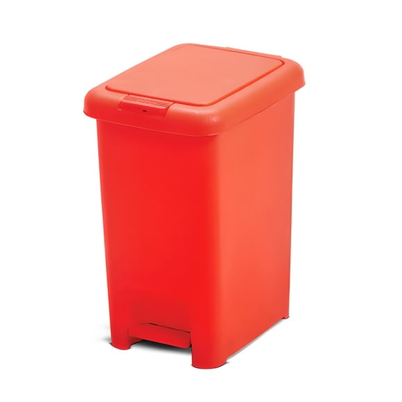 Basurero 20 Litros Pedal Central - Rojo