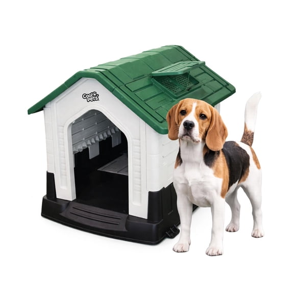 Casa Para Perro Pequeña Verde Cool Pets 73x60x66cm