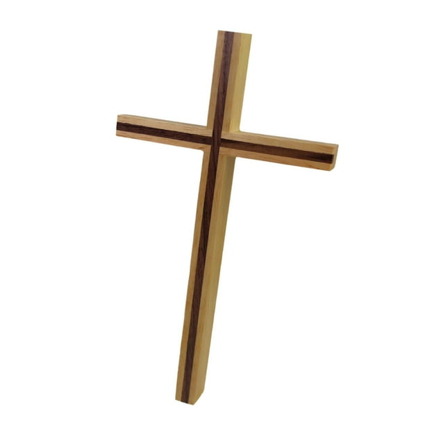 Cruz de la iglesia Jesús Adoración cristiana Oración coleccionable Madera Colgante de pared Crucifijo Escultura Decoración Gabinete Regalos de Acción