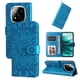 thumbnail image 1 of Funda tipo cartera FOXDOCK para Xiaomi Redmi Note 14 Pro Plus 5G , diseño girasol en relieve, cuero PU, cierre magnético, soporte y tarjetero, 1 of 5