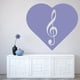 thumbnail image 2 of Decomural Treble Clef Love Heart WS-19262, 2 of 2