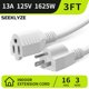 thumbnail image 2 of Cable de extensión Seeklyze 91 cm blanco 3 pies para interior, 2 of 8