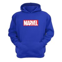 Genérico - Polerón Canguro Logo Comic Azul Talla L Unisex