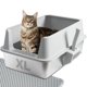 thumbnail image 1 of Caja de Arena para Gatos TATAANTY de Acero Inoxidable XL con Tapa, 1 of 8