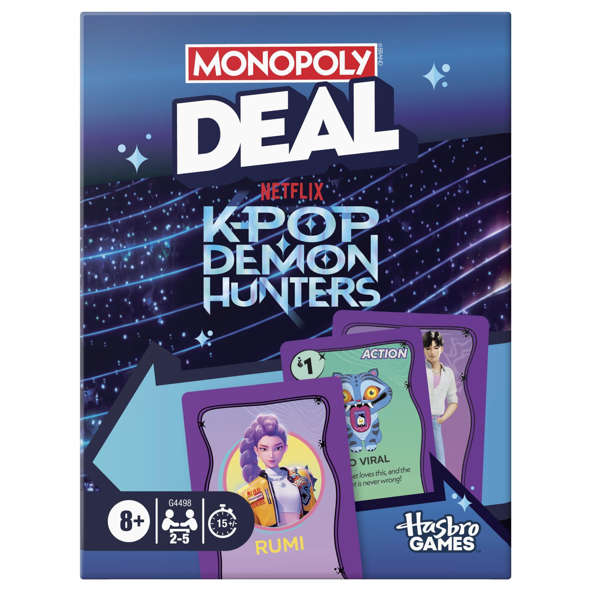 Juego De Cartas Hasbro Monopoly Deal Kpop Demon Hunters