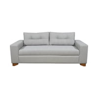 Diseños Valestrini - Sofa Paris Dos Cuerpos Lino Gris Claro