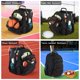 thumbnail image 5 of Mochila VECKUSON para portátil grande de 18,4 pulgadas con puerto de carga USB, color rojo, 5 of 6