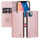 thumbnail image 4 of Funda Billetera de Cuero para iPhone 14 Plus con Tarjetero y Soporte - Tapa Magnética Rosa, 4 of 6