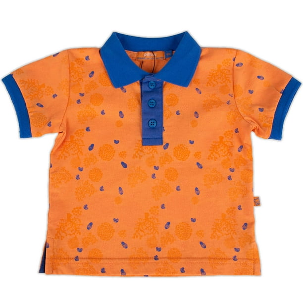Polera Bebe Niño Naranjo Pillin