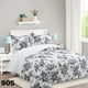 thumbnail image 1 of Cubrecama Quilt Sherpa 1 1/2 Plazas - Blanco Hojas Grices M905, 1 of 2