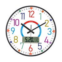 Bothyi - Reloj De Aprendizaje Para Niños, Educativo, De 12 Pulgadas, Para Sala De Juegos, Habitación Infantil, Estilo A