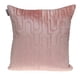 thumbnail image 1 of Cojín con mechones de terciopelo rosa albahaca de la colección Parkland, 1 of 5