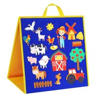 Bothyi - Tablero De Fieltro Independiente Para Niños Pequeños Tablero De Franela De Fieltro Para El Aula Quiet Book Farm