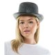 thumbnail image 2 of Accesorio de disfraz: sombrero de copa negro metalizado para adultos, 2 of 4