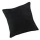 thumbnail image 1 of Funda De Almohada De Terciopelo Suave Funda De Almohada De Tiro De Color Sólido Negro-45x45cm, 1 of 3