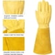 thumbnail image 3 of Guantes de jardinería de cuero para hombres y mujeres (con protección contra espinas), ideales para jardineros y agricultores., 3 of 7