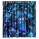 thumbnail image 1 of Cortina de ducha de Doctor Who, juego de cortina de baño con ganchos, tamaño 60 x 72 pulgadas, 1 of 3