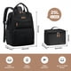 thumbnail image 5 of Mochila de viaje Maelstrom para mujer y hombre con lonchera de 17 pulgadas, color negro, 5 of 9