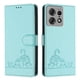 thumbnail image 5 of Funda tipo cartera FOXDOCK para Motorola Edge 50 Pro con soporte, ranuras, RFID, diseño de gato, 5 of 5